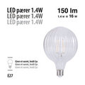 LED-pære Stripes 1,4 W E27